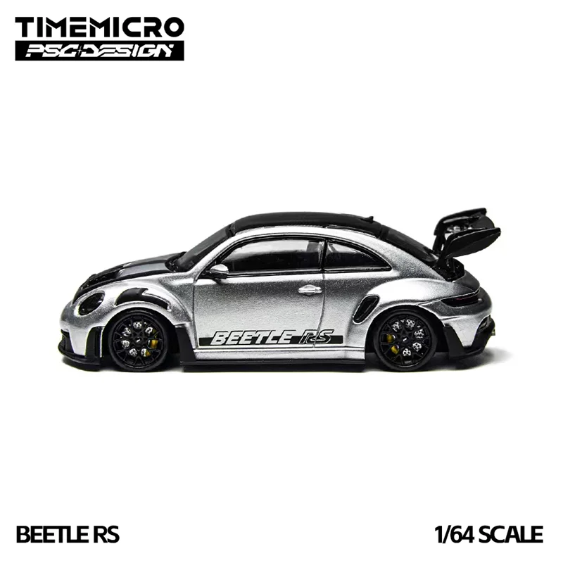 Time Micro × PSC DESIGN 1:64 RS Silver Diecast Model Car