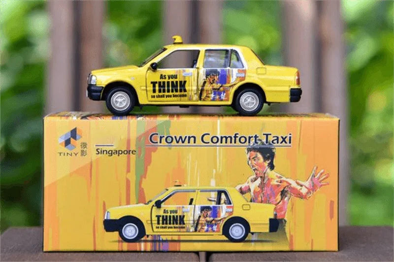 **Pre-order** TINY 1:64 SG Crown Comfort Taxi Bruce Lee Diecast Model Car