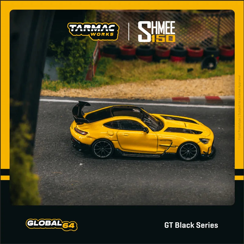 **Pre-Order** Tarmac Works 1:64 GT Black Series SHMEE150 yellow Diecast Model Car