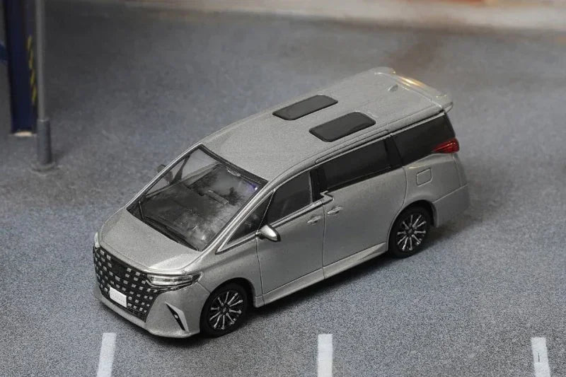 DCT 1:64 2024 Alphard Mk4 AH40 MVP White / Black / Gary Diecast Model Car