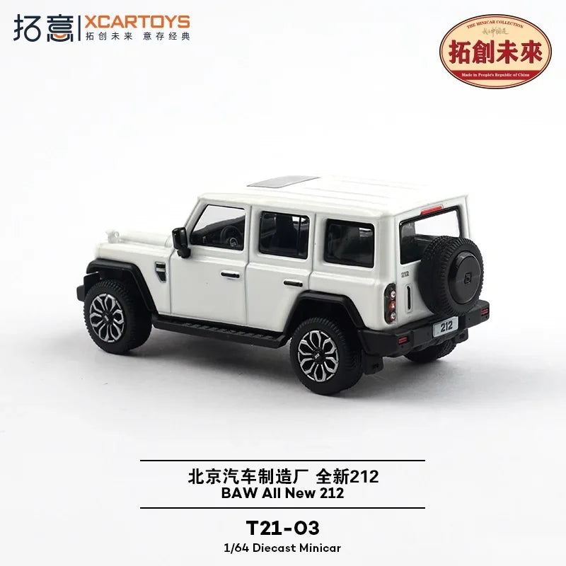 Xcartoys 1:64 BAW All Now 212 White Alloy Vehicle Car Model