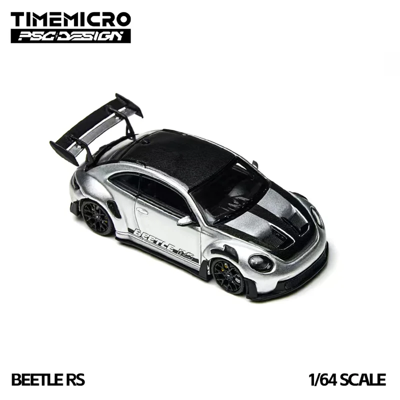 Time Micro × PSC DESIGN 1:64 RS Silver Diecast Model Car