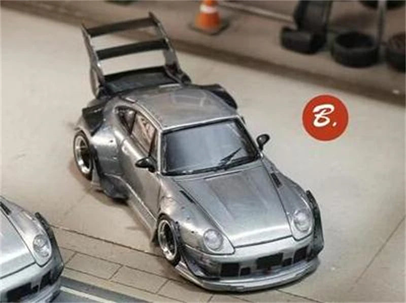 SW 1:64 RWB 993 RAW Varnish version limited499 Diecast Model Car