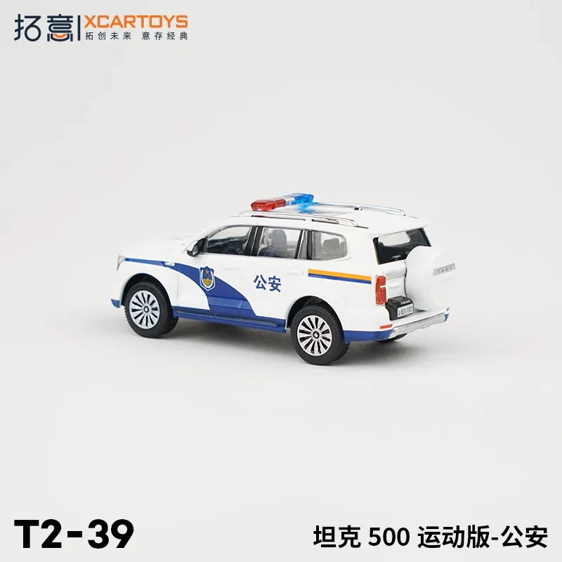 XCarToys 1:64 Tank 500 Sport Police Diecast Model Car