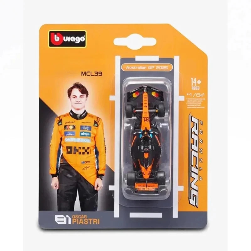 Bburago 1:64 2025 F1 SF-25 RB21 MCL39 W16E Australian / Bahrain GP Diecast Model Car