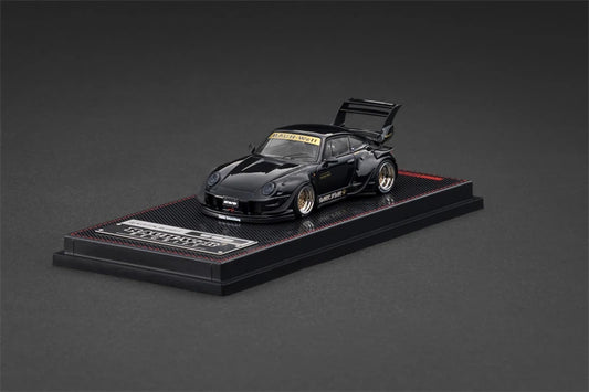IG 1:64 RWB 993 Black Diecast Model Car