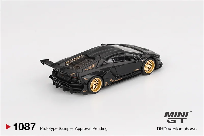 [PreSale] MINI GT 1:64 LBWK LB WORKS Aventador Limited Edition Matte Black 1087 Diecast Model Car