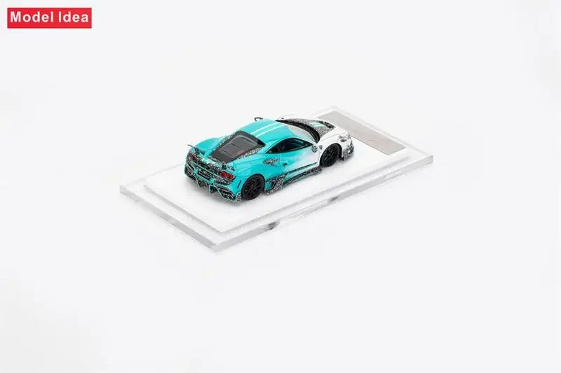 [PreSale] Model Idea 1:64 F8 Tributo Mansory F8XX Blue White Limited299 Resin Model Car