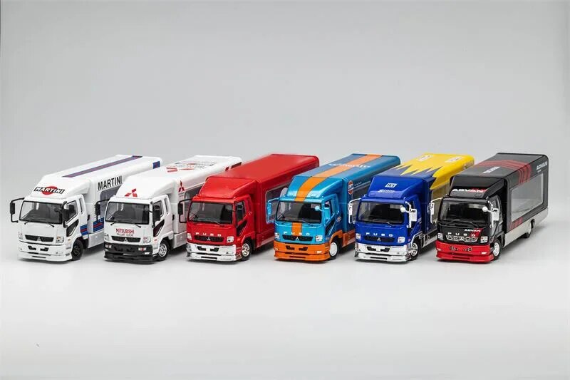 GCD 1:64 Fuso Fighter Mk2 FK 2017 Outriggers Raised Truck limited599 Diecast Model Car