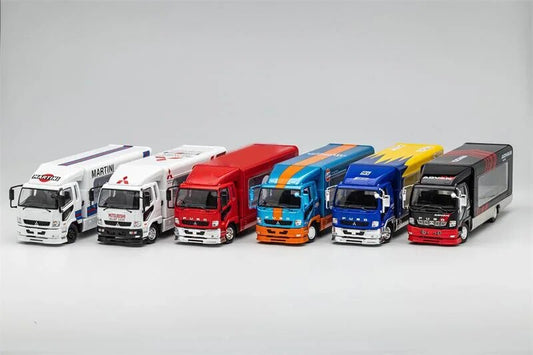 GCD 1:64 Fuso Fighter Mk2 FK 2017 Outriggers Raised Truck limited599 Diecast Model Car