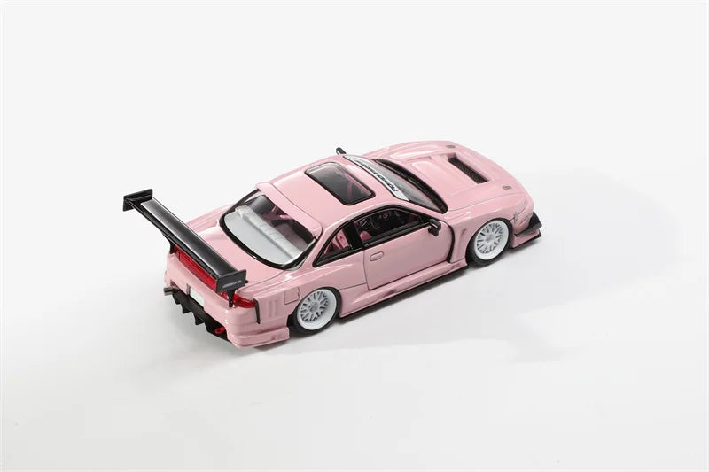 MORTAL 1:64 S14 Silvia LV1JSEIJI GT-Spec Ookawara Die-Cast Car Model Miniature Gifts