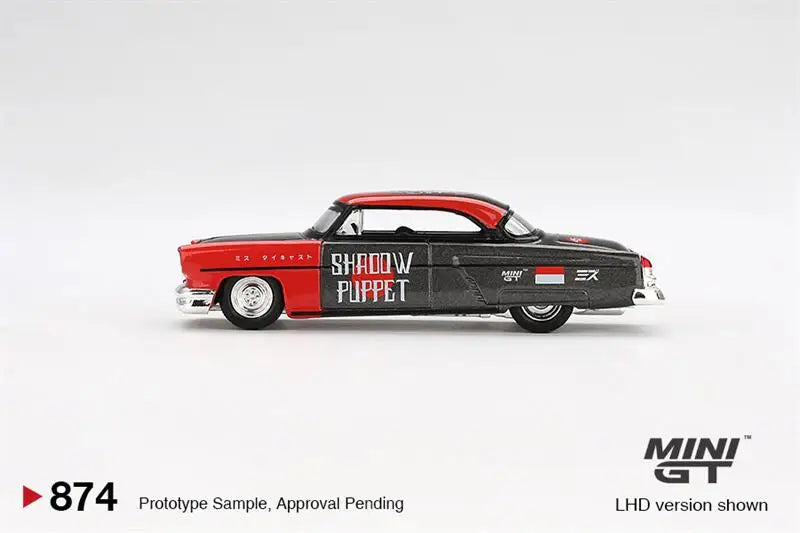 blister box - MINI GT 1:64 Lincoln Capri Hot Rod 1954 Shadow Puppet Diecast Model Car