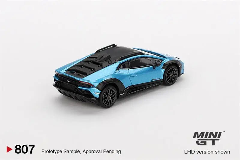 **Pre-Order** MINI GT 1:64 Lambo Huracán Sterrato Blu Aegir Blue LHD Diecast Model Car