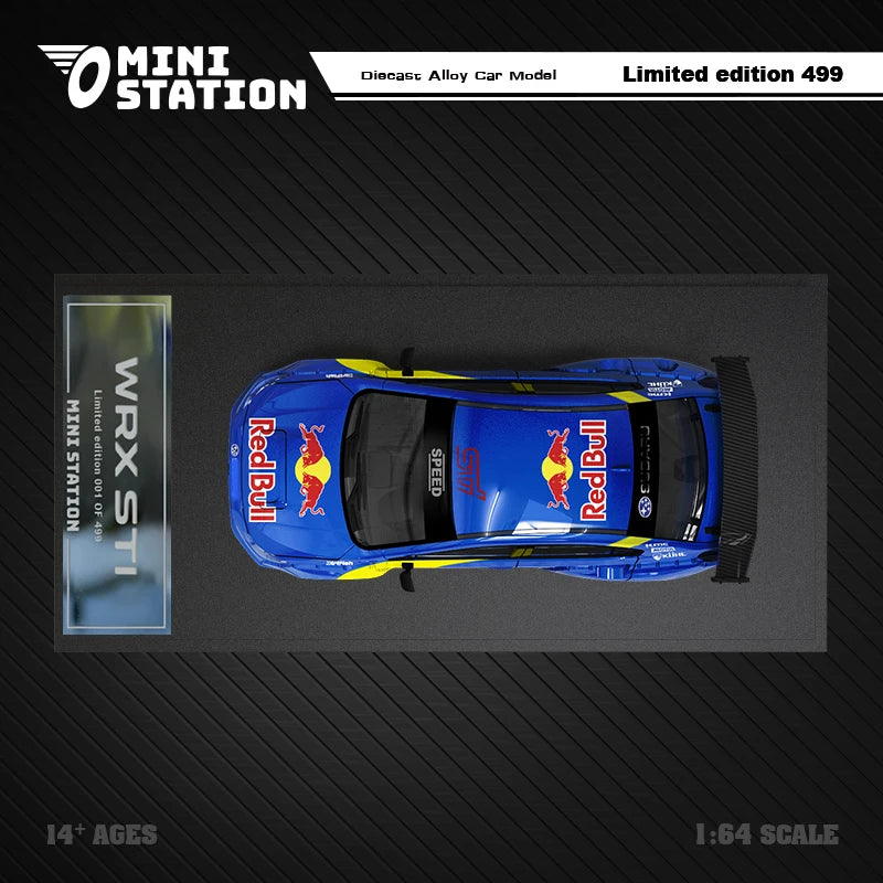 Mini Station 1:64 WRX STi rally car RB Diecast Model Car