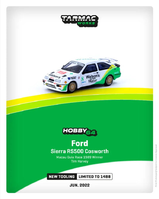 Tarmac Works 1:64 Ford Sierra RS500 Cosworth Macau Guia Race 1989 Winner Diecast Model Car