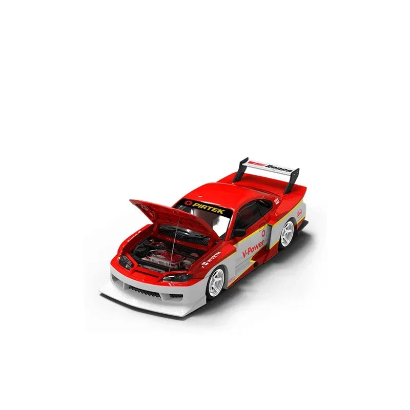 PreSale SUPCAR 1:64 LB Silvia S15 RedWhite / Blue Collection Miniature Diecast Metal Model Car