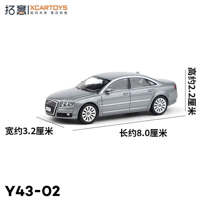 XCarToys 1:64 A8 Grey Diecast Model Car