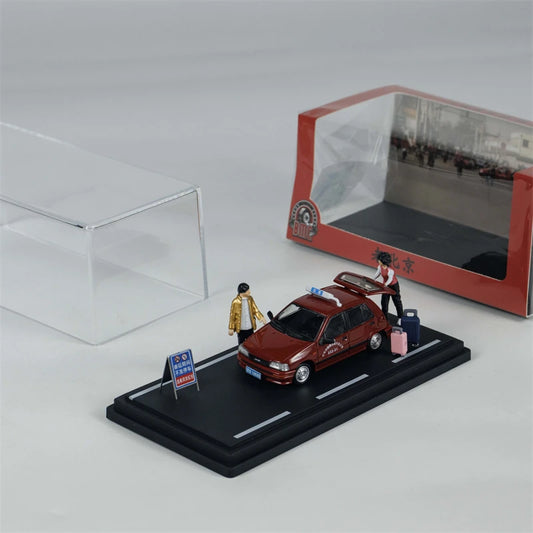 BMC 1:64 Charade Beijing Taxi 2025 HEC Red Diecast Model Car