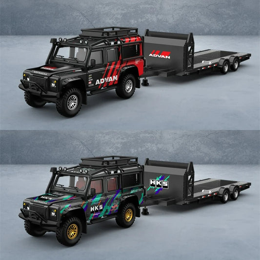 Time Micro 1:64 Defender ADVAN / HKS limited999 Diecast Model Car