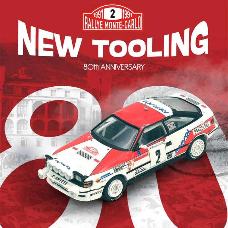 PreSale INNO64 1:64 CELICA GT FOUR ST165 Winner Rally MonteCarlo 1991 C. Sainz / L. Moya Collection Miniature DieCast Model Car
