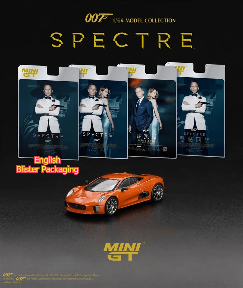 MINI GT 1:64 C-X75 Spectre Silver Diecast Model Car