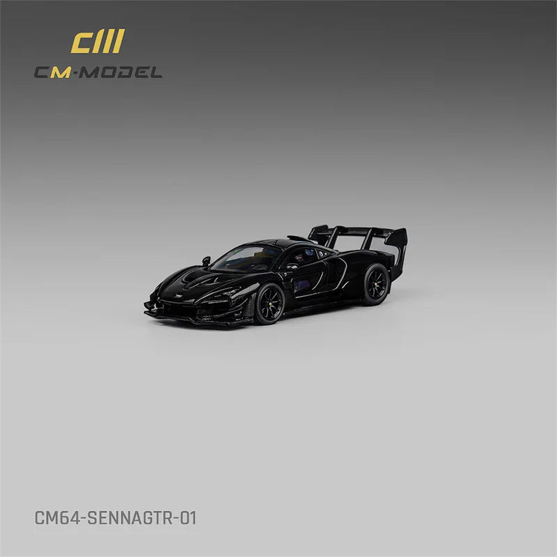 CM MODEL  1:64 SennaGTR Black Diecast Model Car