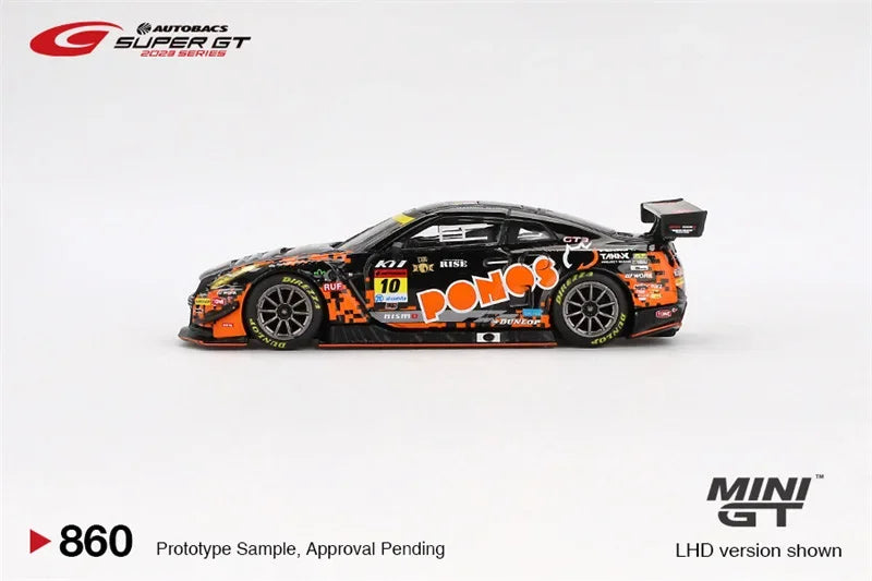 MINI GT 1:64 GTR GT3 #10 "PONOS GAINER GT-R" GAINER Blister Packing Diecast Model Car