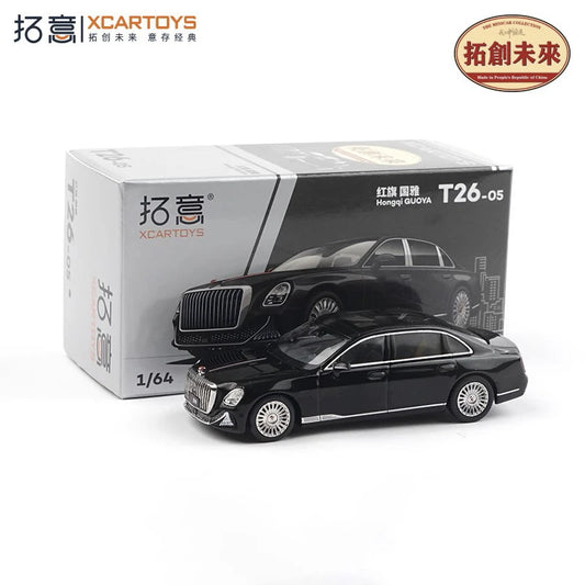 Xcartoys 1:64 Hongqi Guoya black Diecast Model Car