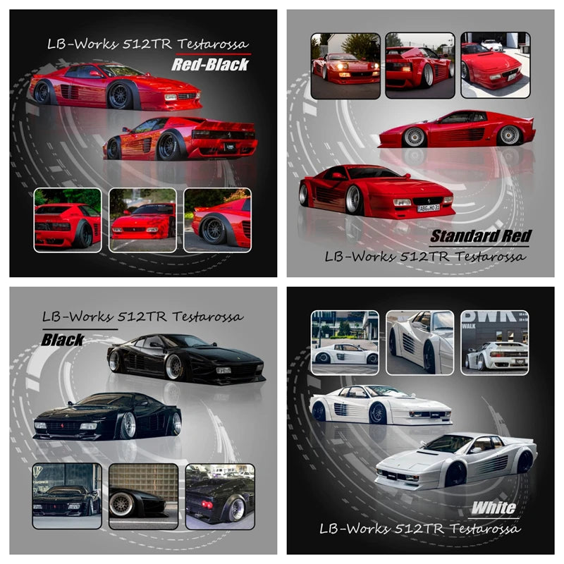 **Pre-order** Star Model 1:64 LBWK LB-Works 512TR Testarossa Limited999 Diecast Model Car