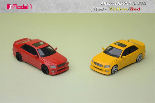 Model1 1:64 Altezza RS200 SXE10 Red Yellow Collection Miniature DieCast Model Car