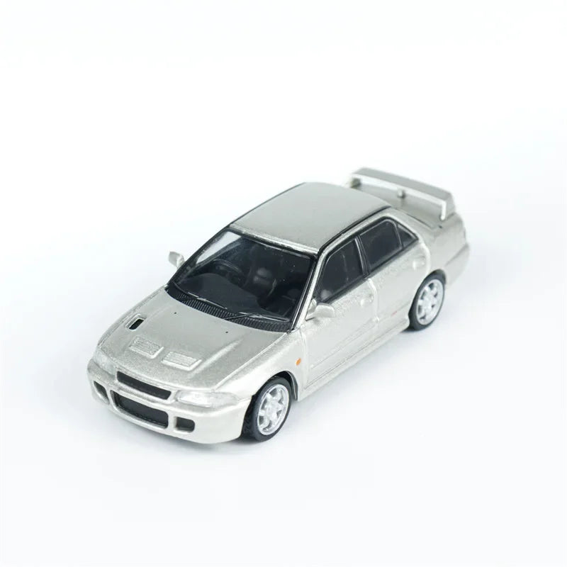 Tarmac Works 1:64 Lancer GSR Evolution Silver 2024 Exhibition edition Diecast Model Car