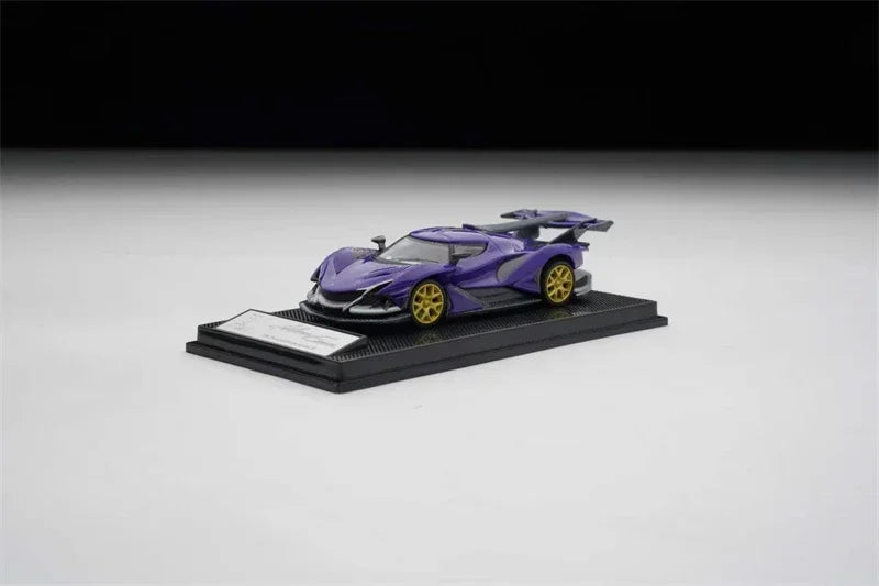 SMALLCARART 1:64 Apollo IE Black Cement Grey Silver-red Deep Purple Diecast Model Car