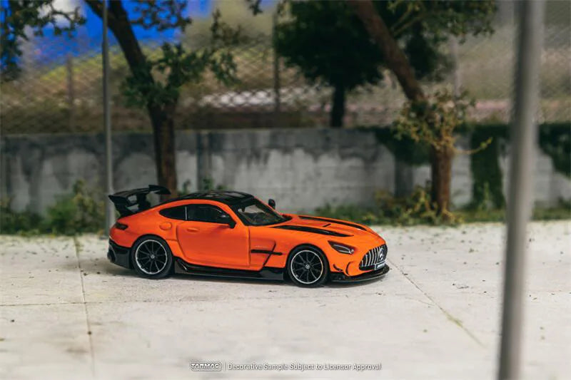 Tarmac Works 1:64 MB GT Black Series Orange Diecast Model Car