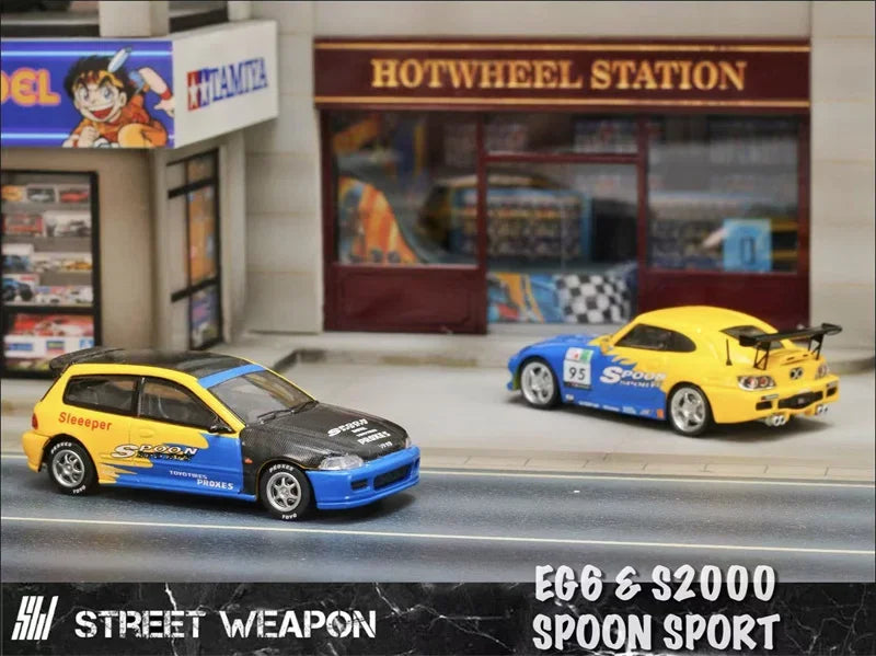 SW 1:64 EG6 / S2000 SPOON Limited499 Die-Cast Car Model Collection Miniature