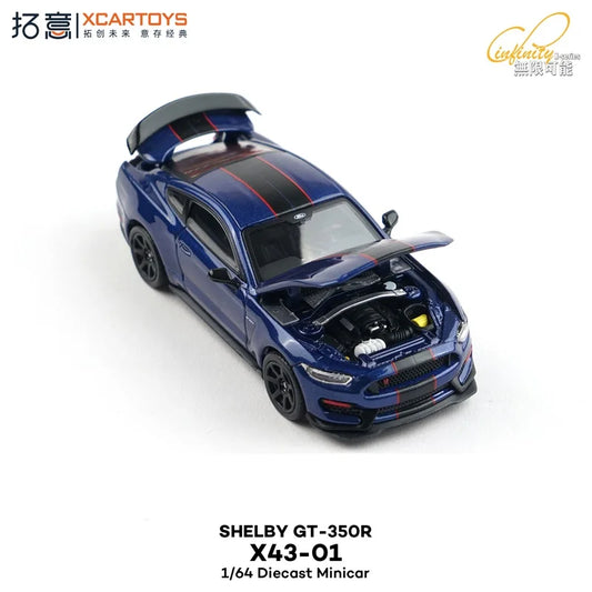 Xcartoys 1:64 2019 SHELBY GT-350R Blue Diecast Model Car
