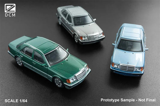 PreSale DCM 1:64 500E Blue / Green / grey silver Collection Miniature Diecast Metal Model Car