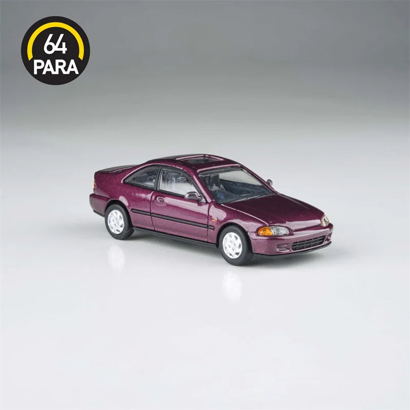 [PreSale]  Para64 1:64 De Tomaso Civic Coupe EJ1 Camellia Red Diecast Model Car