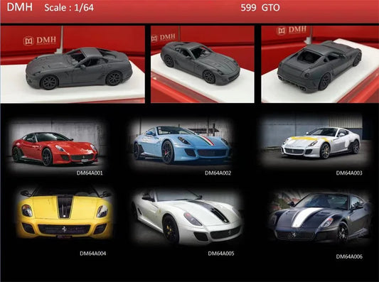 DMH 1:64 599 GTO limited299 Resin Model Car