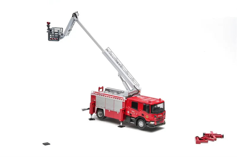 MASDI 1:64 fire engine Aerial Die-Cast Car Model Miniature Gifts