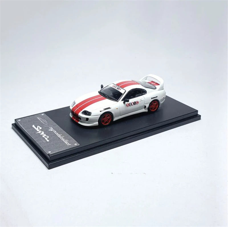 Model Collect MC 1:64 Supra RZ Mk4 A80 (JZA80) Bomex V1 Advan / White limited300 Diecast Model Car