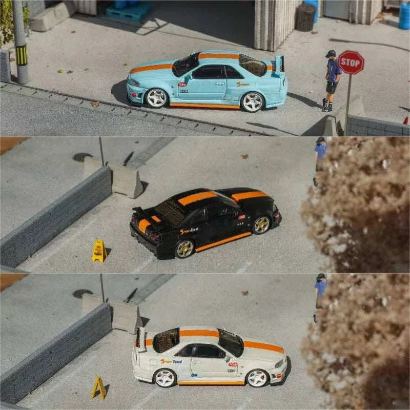 Fuji 1:64 Skyline R34 GT-R Nismo Z-Tune Limited399 Die-Cast Car Model Collection Miniature