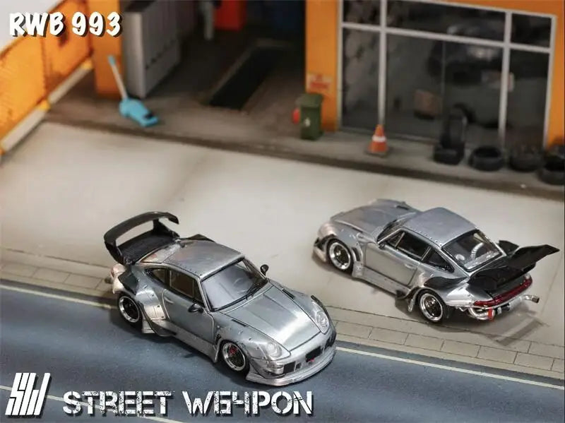 SW 1:64 RWB 993 RAW Varnish version limited499 Diecast Model Car