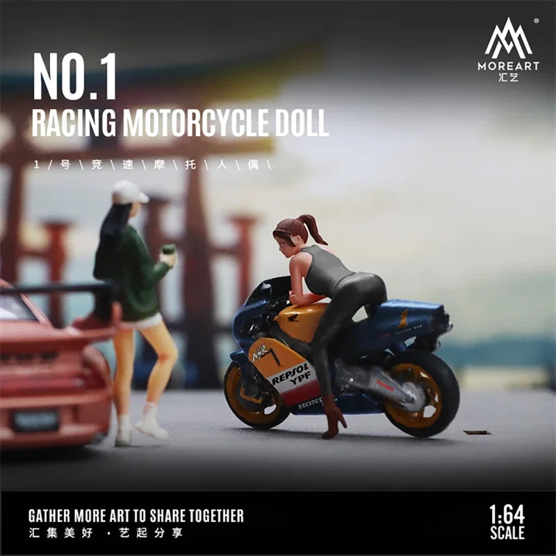 MoreArt1:64 No.1 racing motorcycle Figure Set