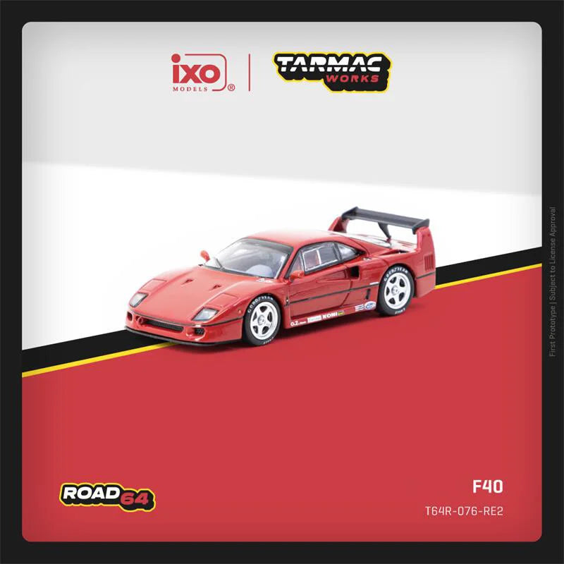 Tarmac Works 1:64 A4 Quattro Macau Guia Race 1996 Winner Frank Biela / F40 Red Die-Cast Car Model Miniature Gifts