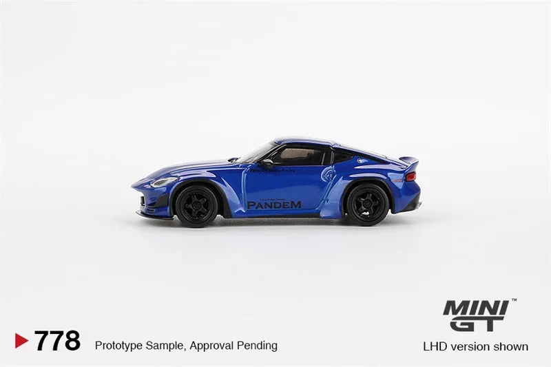 **Pre-Order** MINI GT 1:64 Z Pandem Seiran Blue LHD Diecast Model Car