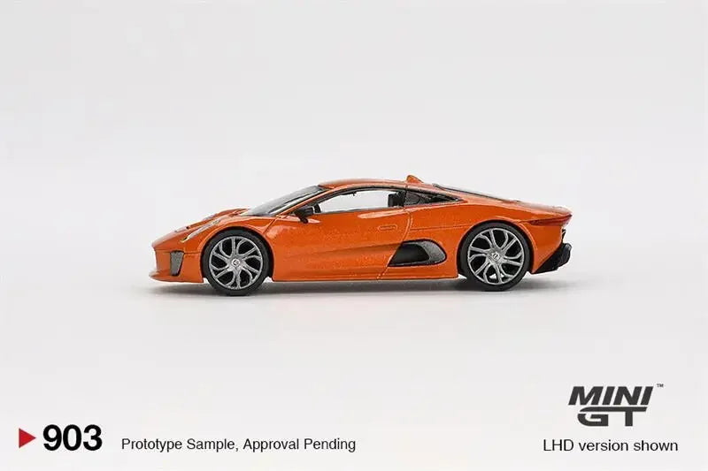MINI GT #903 1:64 007 Jaguar C-X75 Orange Spectre Blister Packaging Die-Cast Car Model Collection Miniature