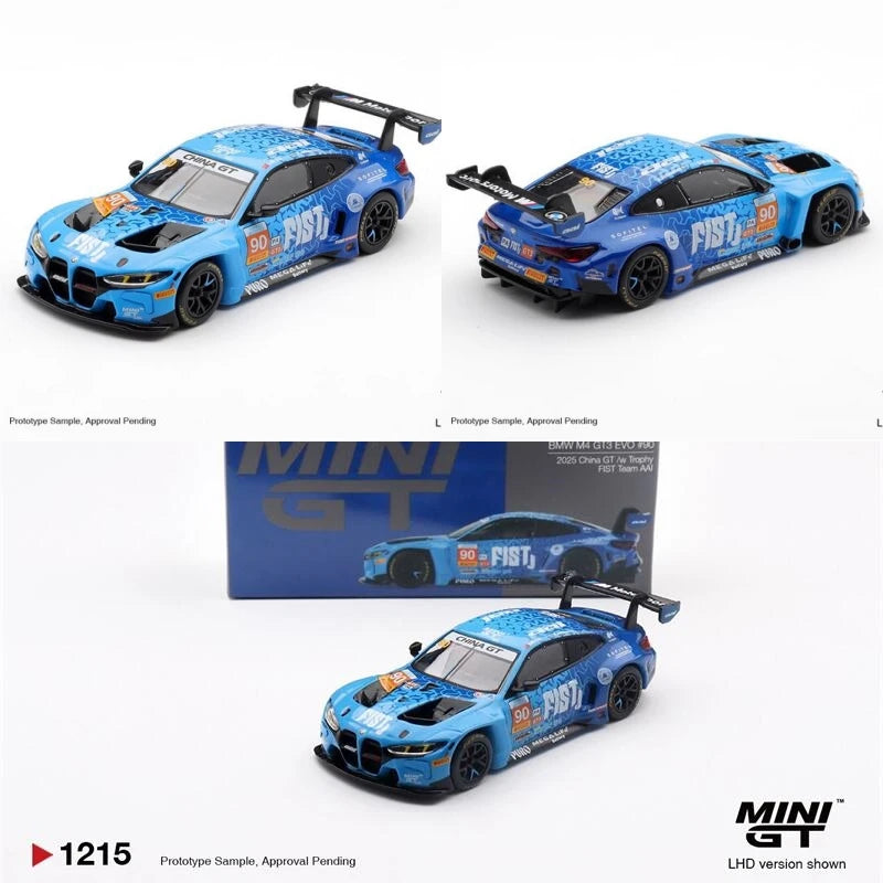 PreSale #1215 MINI GT 1:64 M4 GT3 EVO #90 FIST Team AAI 2025 China GT LHD Die-Cast Car Model Collection Miniature