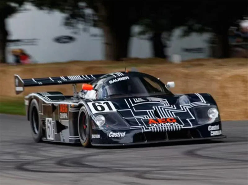 PreSale TPC x YS YONGSHENG 1:64 Sauber C9 1988 Le Mans Black / Blue Collection Miniature DieCast Model Car