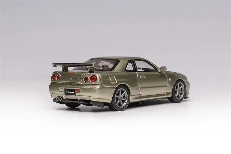 Motorhelix MH 1:64 Skyline GT-R Mk5 R34 V-SPEC-II limited799 Diecast Model Car