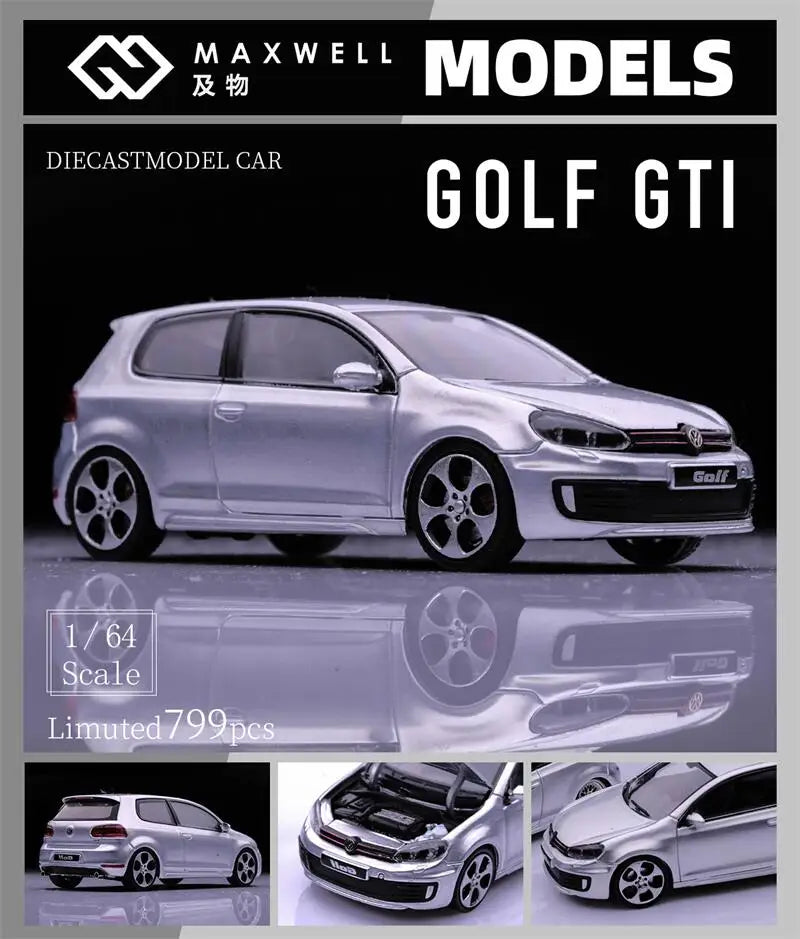MaxWell 1:64 GOLF GTI MK6 limited799 Diecast Model Car
